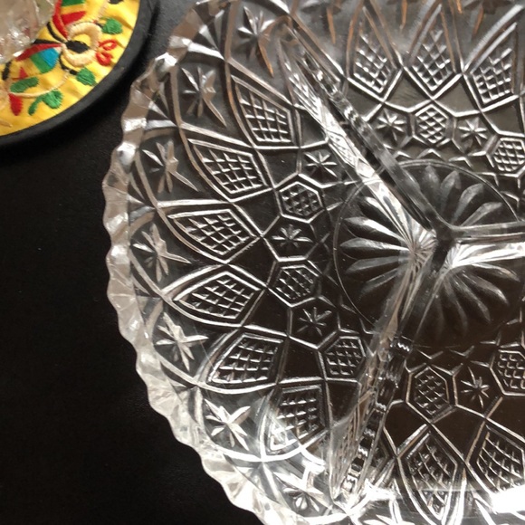 NEW LISTING! Crystal Sectional Condiment/Candy Dish - Picture 2 of 10